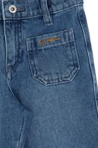 US Polo Assn. Girls' Light BLUE Flare Fit Jeans Pants - Image 5