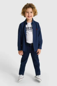 US Polo Assn. Boys' NAVY BLUE Long Sleeve Basic Shirt - Image 4