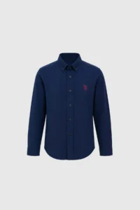 US Polo Assn. Boys' NAVY BLUE Long Sleeve Basic Shirt - Image 6