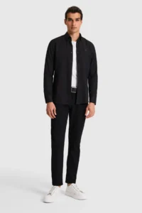 US Polo Assn. Men Black Long Sleeve Basic Shirt - Image 4