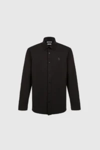 US Polo Assn. Men Black Long Sleeve Basic Shirt - Image 7
