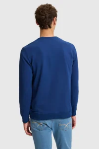 US Polo Assn. Men Indigo Crew Neck Regular Fit  Basic Sweatshirt - Image 5