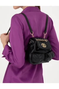 Pierre Cardin Black Backpack -VR046 - Image 2