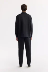 Avva Men's Black Classic Collar 100% Linen Comfort Fit Shirt Jacket - Image 6
