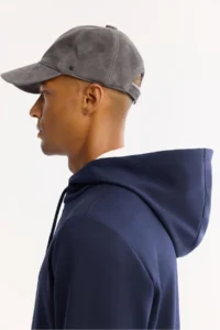 Avva Men's Navy Blue Hooded Cotton Bi-Stretch Regular Fit Sweatshirt - Image 6