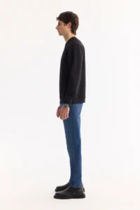 Avva Men's Black Crew Neck Cotton Bi-Stretch Printed Regular Fit Sweatshirt - Image 3