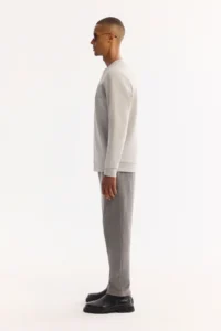 Avva Men's Black Crew Neck Cotton Bi-Stretch Printed Regular Fit Sweatshirt - Image 3