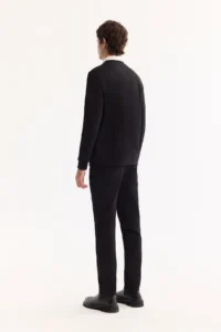 Avva Men's Black Crew Neck Cotton Bi-Stretch Printed Regular Fit Sweatshirt - Image 4