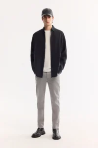 Avva Men's Black Button Collar Soft Touch Oversize Oversize Fit Shirt - Image 6