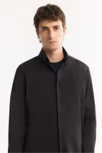 Avva Men's Black Button-down Collar Quick Drying Non-Iron Regular Fit Shirt - Image 2
