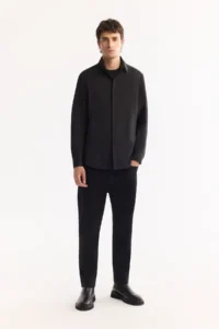 Avva Men's Black Button-down Collar Quick Drying Non-Iron Regular Fit Shirt - Image 7