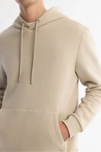 Avva Men's Stone Hooded 3 Thread Raised Regular Fit Sweatshirt - Image 2