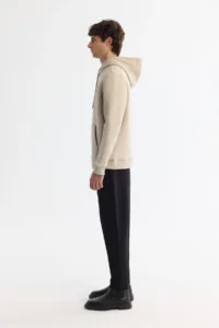Avva Men's Stone Hooded 3 Thread Raised Regular Fit Sweatshirt - Image 3