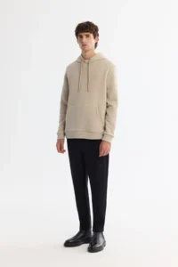 Avva Men's Stone Hooded 3 Thread Raised Regular Fit Sweatshirt - Image 5