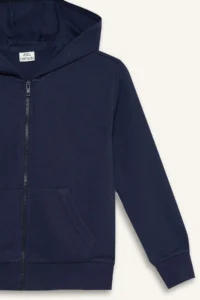 DeFacto Zippered Kangaroo Pocket Hooded Basic Sweatshirt Cardigan Girl - Image 8