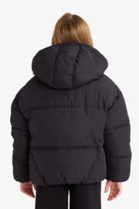 DeFacto Water Repellent Hooded Coat Girls' - Image 5