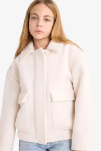 DeFacto Wrinkle-Free Bowl Coat Girls'