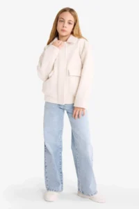 DeFacto Wrinkle-Free Bowl Coat Girls' - Image 2