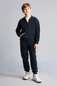 DeFacto School Hooded Basic Zipper Pocket Sweatshirt Cardigan Boy - Image 2