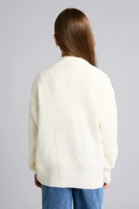 DeFacto Ribbed Knitwear Basic Cardigan Girls' - Image 5