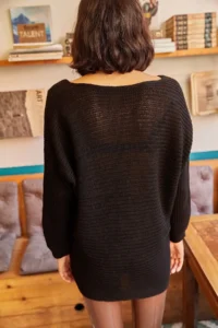 Olalook Women Black Thessaloniki Casual Knitwear Sweater - Image 6