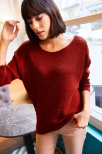 Olalook Women's Tile Selanik Loose Knitwear Sweater - Image 3