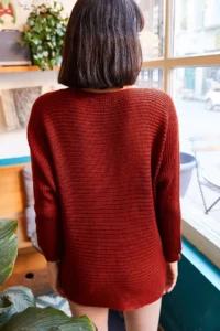 Olalook Women's Tile Selanik Loose Knitwear Sweater - Image 6