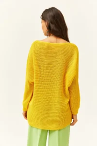 Olalook Women Yellow Thessaloniki Salaş Knitwear Sweater - Image 5