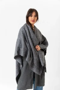 nehir eşarp Double Sided Shoulder Shawl Poncho - Image 4