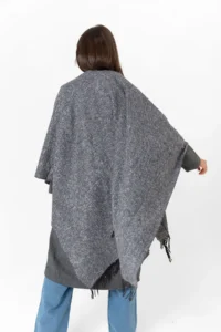nehir eşarp Double Sided Shoulder Shawl Poncho - Image 6