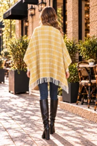 nehir eşarp Double Sided Shoulder Shawl Poncho - Image 2