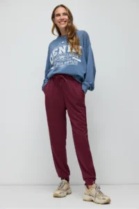 No Matter What Women's Jogger Sweatpants with Elastic Waist Adjustable Soft Textured - Image 2