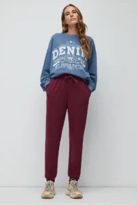 No Matter What Women's Jogger Sweatpants with Elastic Waist Adjustable Soft Textured - Image 3
