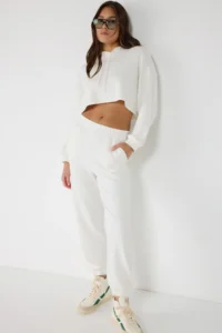 No Matter What Women's Soft Textured  Sweatpants  with Elastic Legs Modal - Image 2