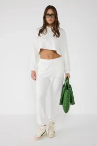 No Matter What Women's Soft Textured  Sweatpants  with Elastic Legs Modal - Image 3