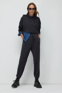 No Matter What Women's Jogger Sweatpants Narrow Leg Waist Adjustable Soft Textured - Image 4