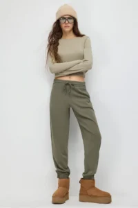No Matter What Soft textured Waist Adjustable  Sweatpants - Image 3