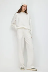 No Matter What Soft Textured Wide Leg  Sweatpants  with Adjustable Waist - Image 3