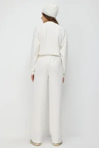 No Matter What Soft Textured Wide Leg  Sweatpants  with Adjustable Waist - Image 5