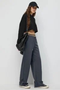 No Matter What Women's Wide Leg Sweatpants with Elastic Waist Wide Leg - Image 2