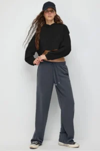 No Matter What Women's Wide Leg Sweatpants with Elastic Waist Wide Leg - Image 4