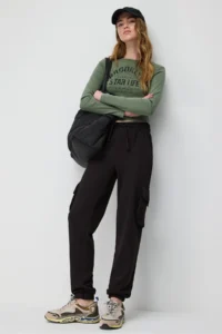 No Matter What Women Cargo Jogger Pants Cargo with pocket Basic - Image 2