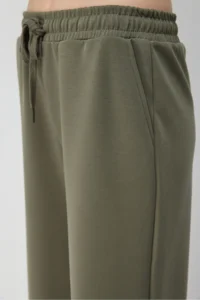 No Matter What Soft Textured Wide Leg  Sweatpants  with Adjustable Waist - Image 6