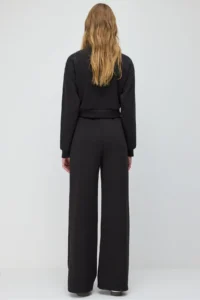 No Matter What Soft Textured Wide Leg Sweatpants with Adjustable Waist - Image 6