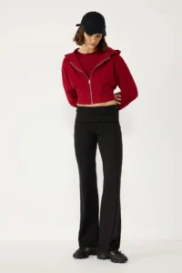 No Matter What Women's Wide Leg Yoga Pants Washed Heavy Cotton Comfortable Fit