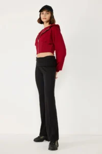 No Matter What Women's Wide Leg Yoga Pants Washed Heavy Cotton Comfortable Fit - Image 3