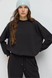 No Matter What Women's Soft Touch Basic Sweatshirt Crew Neck Long Sleeve - Image 3
