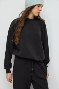 No Matter What Women's Soft Touch Basic Sweatshirt Crew Neck Long Sleeve - Image 4