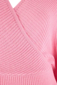 Trendyol Curve PINK Double breasted Closed Back tied up Knitwear Sweater - Image 6