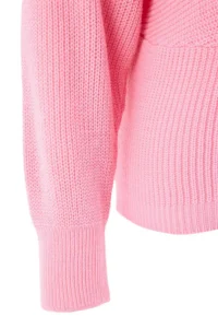 Trendyol Curve PINK Double breasted Closed Back tied up Knitwear Sweater - Image 7